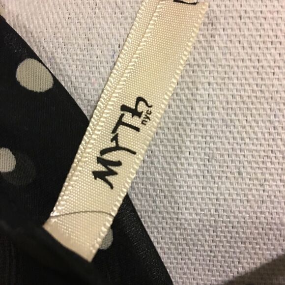 Myth Sheer Polka Dot Ruffled Blouse Size S - Picture 5 of 6